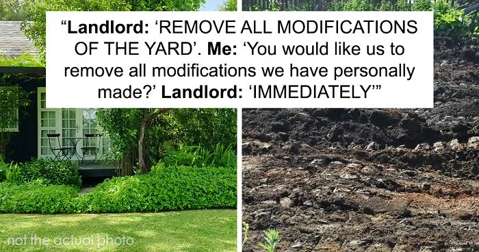New Landlord Demands Tenants Restore The Garden To Its Original State, Loses It When He Sees It's Now Just A Patch Of Dirt