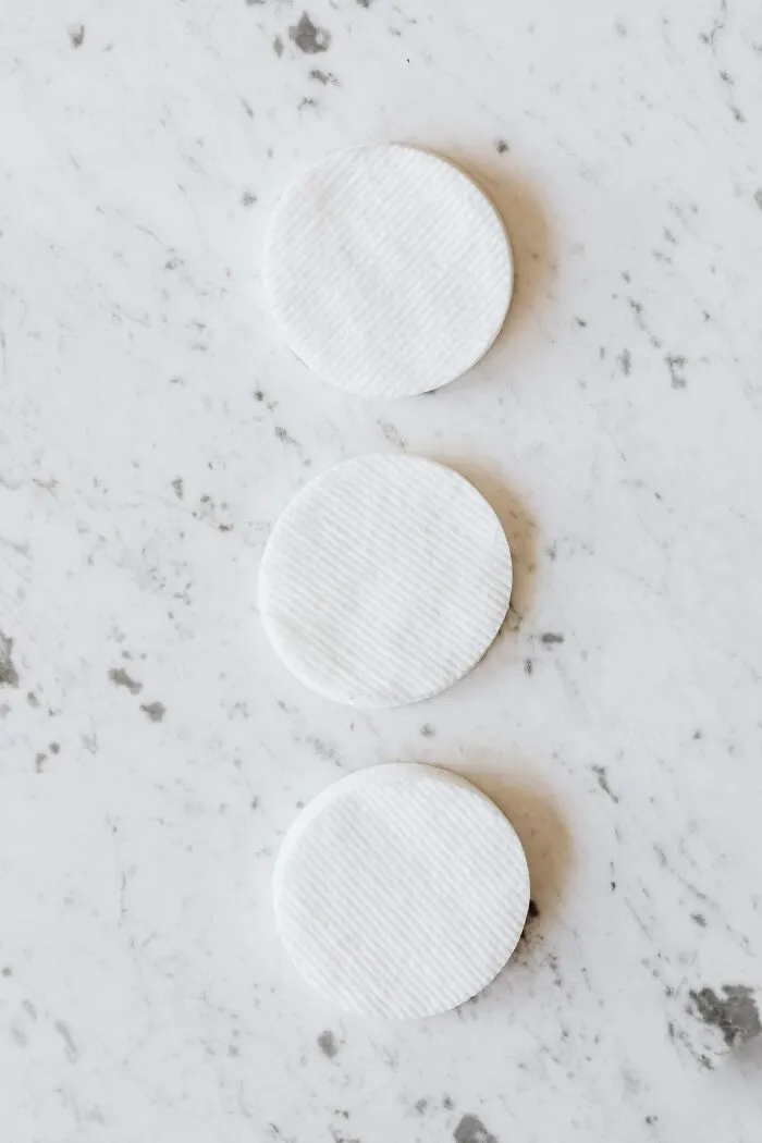 Cotton Pads On Table 