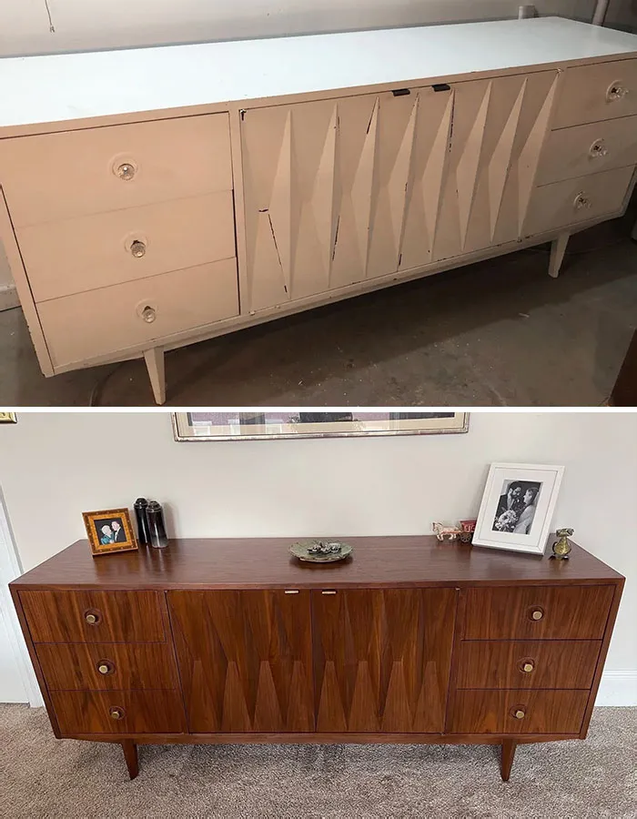 Refinished A Painted Gem. Harlequin Line For American Of Martinsville Designed By Merton Gershun