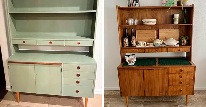 20 Muebles arruinados que fueron restaurados a su «gloria original» (nuevas imágenes)