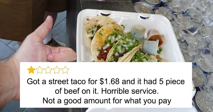 “You Paid With Credit Card”: Restaurant Owner Claps Back At 1-Star Review That Blasted Their Taco Price