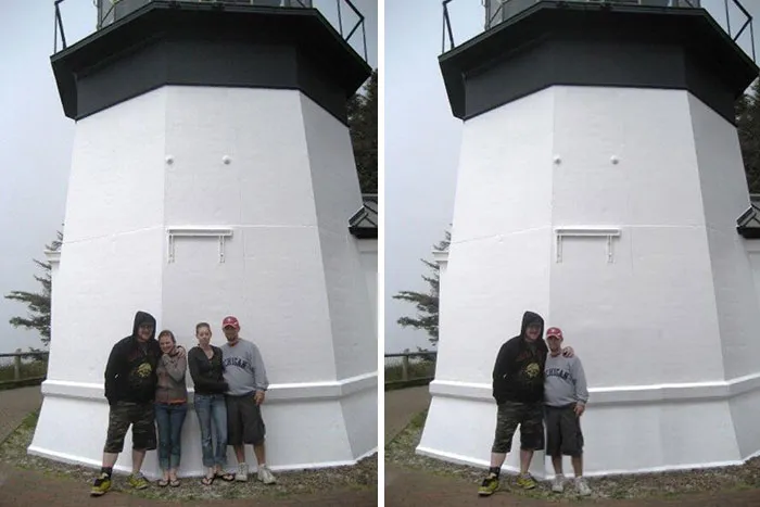 Came Across A 10-Year-Old Photo That Had My Brother's Ex-Wife In It And My Ex In It. Instead Of Deleting It I “Fixed” It