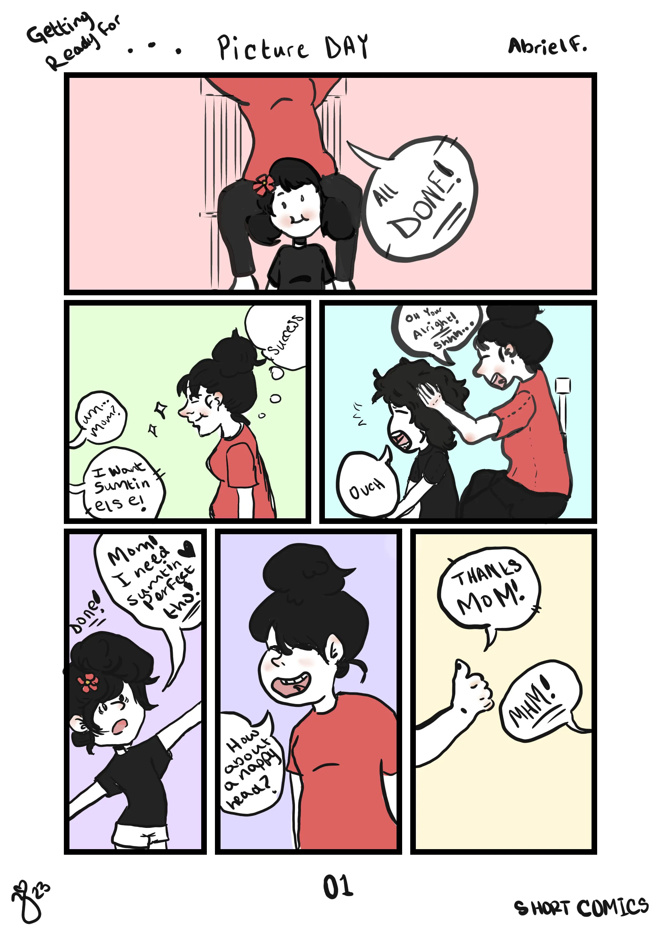 Short Comics/ Picture Day!