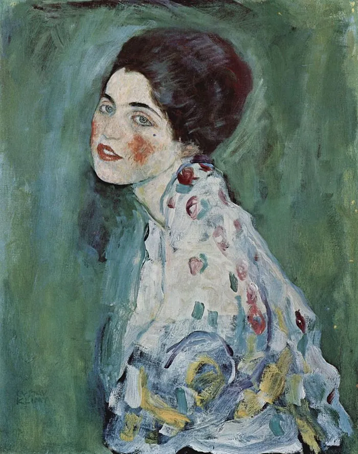 Portrait Of A Lady By Gustav Klimt