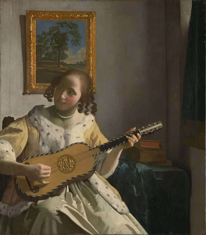 The Guitar Player By Johannes Vermeer