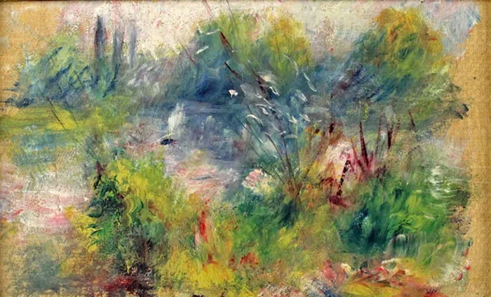 Paysage Bords De Seine By Pierre-Auguste Renoir
