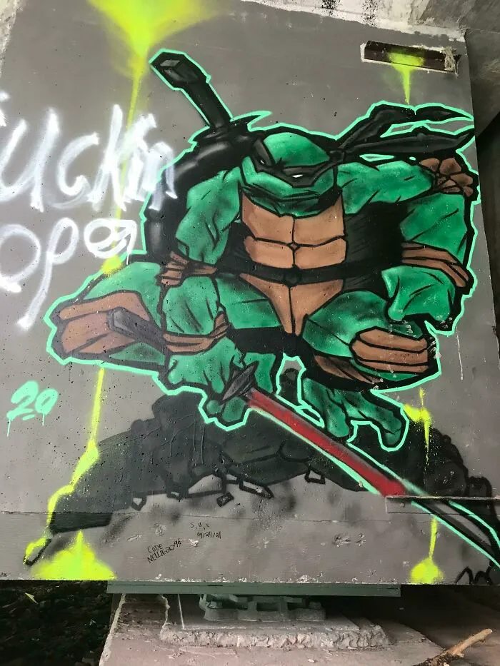 Usually Graffiti In My City Sucks, But This Has To Be One Of The Greatest Pieces Of Art I Have Ever Seen