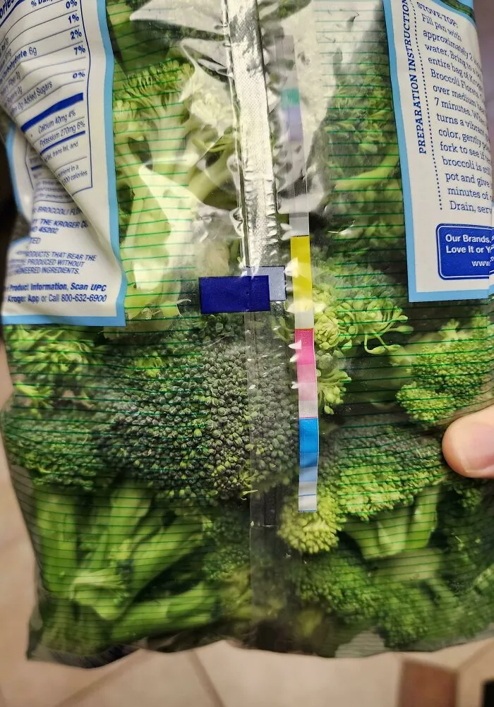 Este envase utiliza una ilusión óptica para que las verduras parezcan más verdes