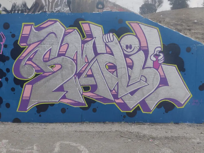 Graffiti Chrome Piece Under The Bridge ️