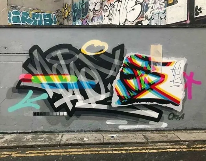 Aches Paints And Blends So Clean That It Looks Like A Graphic Design Piece