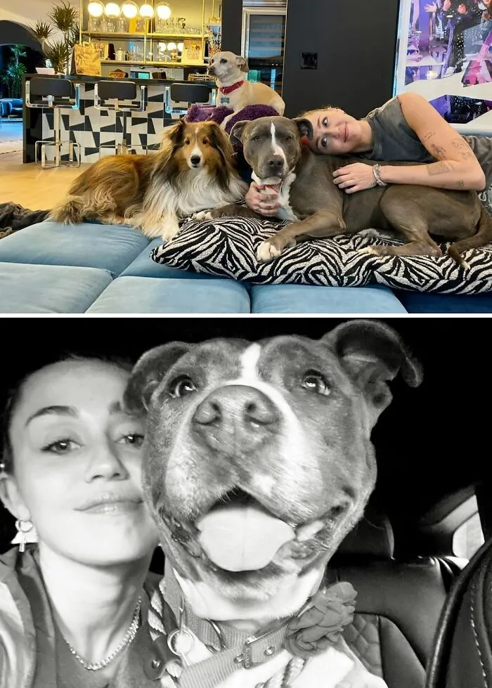 Miley Cyrus With Angel