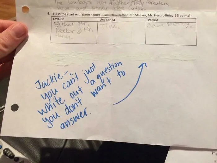 My Sister Teaches 5th Grade. Nice Try, Jackie
