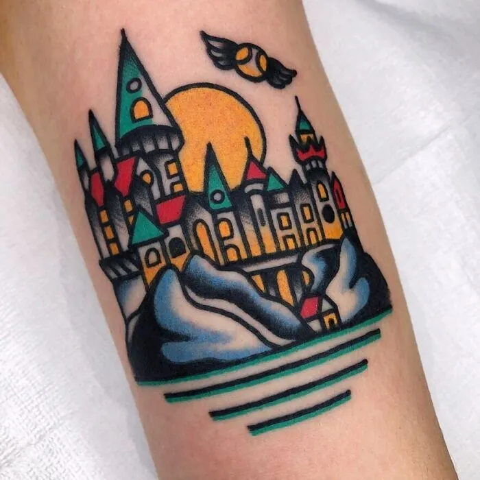 Hogwarts School Tattoo