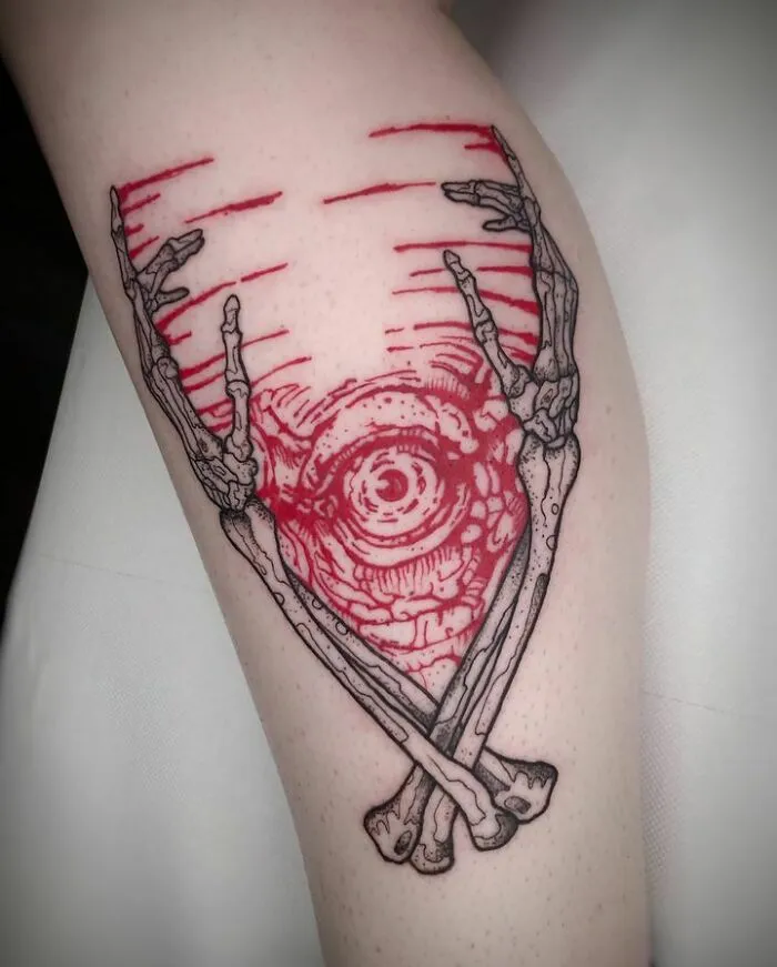 Red Ink Tattoo For Hannah