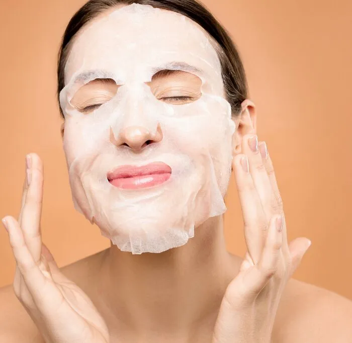 Woman With A Face Mask On 