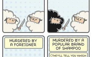 I Create Funny Comics With Slightly Dark Themes About The Adventures Of A Sheep And Cloud (40 Pics)
