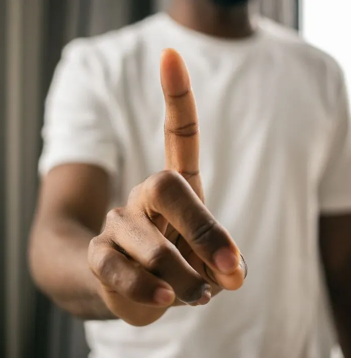 Holding One Finger 
