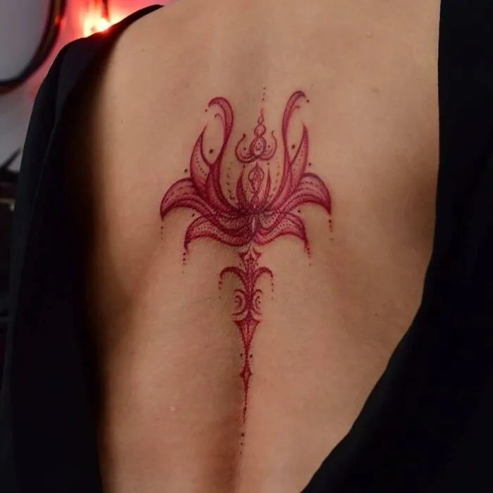 Triptych Of The Red Lotus Made For Isa