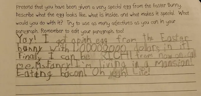 My Daughter Asked Me To Check Over Her Homework. She's 7. I've Never Been Prouder