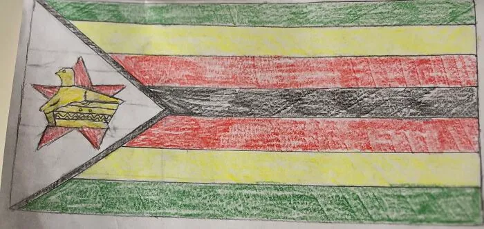 Drawing Every Flag In Reverse Alphabetical Order! Here Is A First Draft Of Zimbabwe!