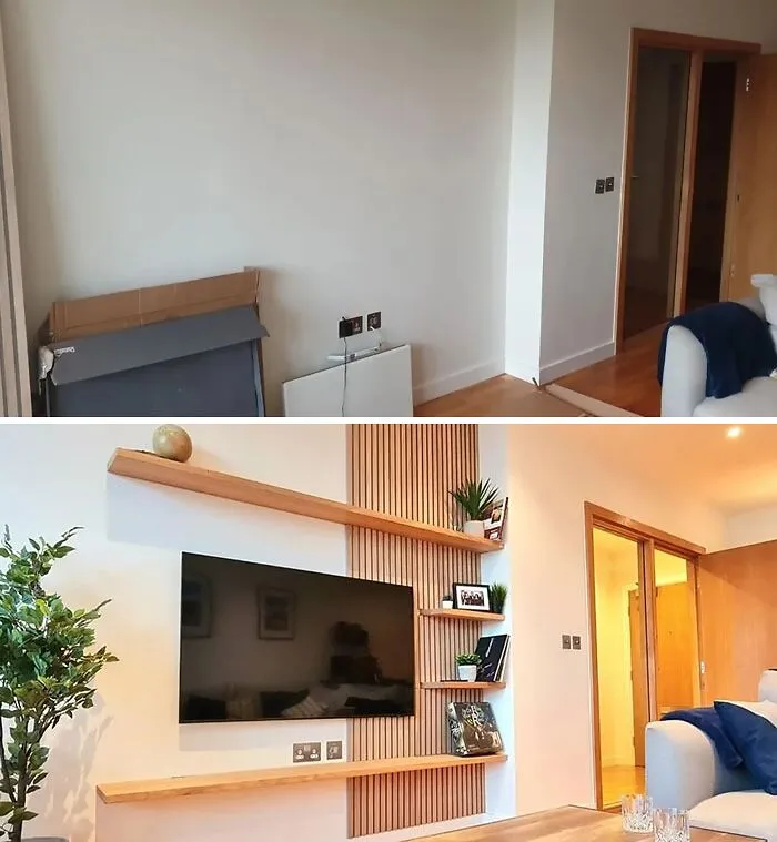 Thank You All For Your Feedback On My TV Wall A Few Months Ago, Here Is The Outcome!