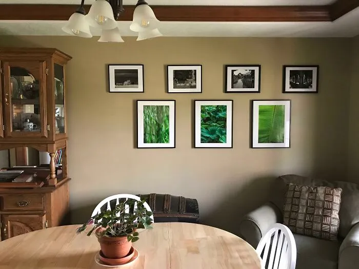 Photographs on the wall 