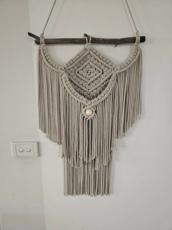 Knitted wall piece