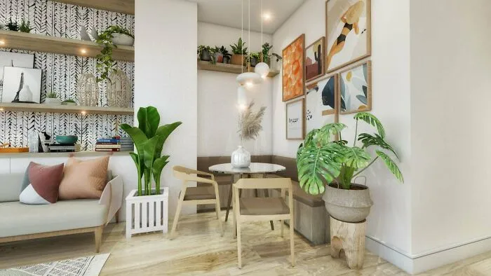 Painting on the white wall 
