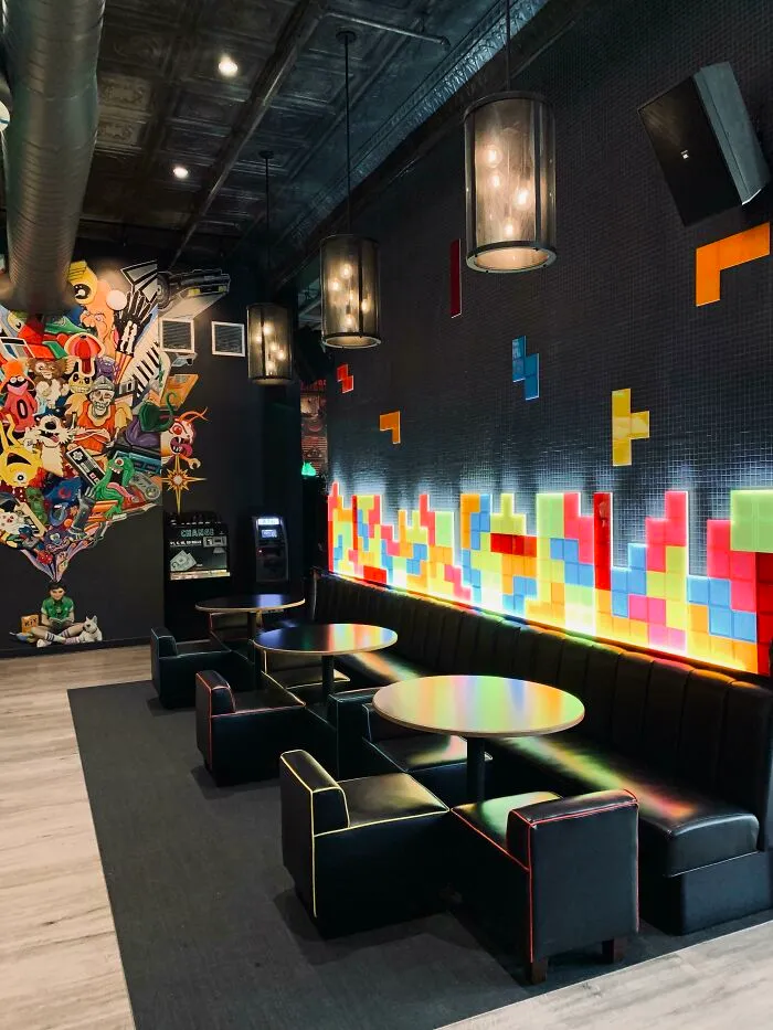 Illuminated “Tetris Wall”