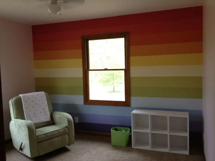 Rainbow wall 