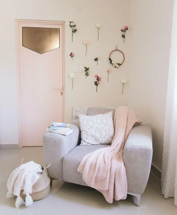 Flower pink wall 