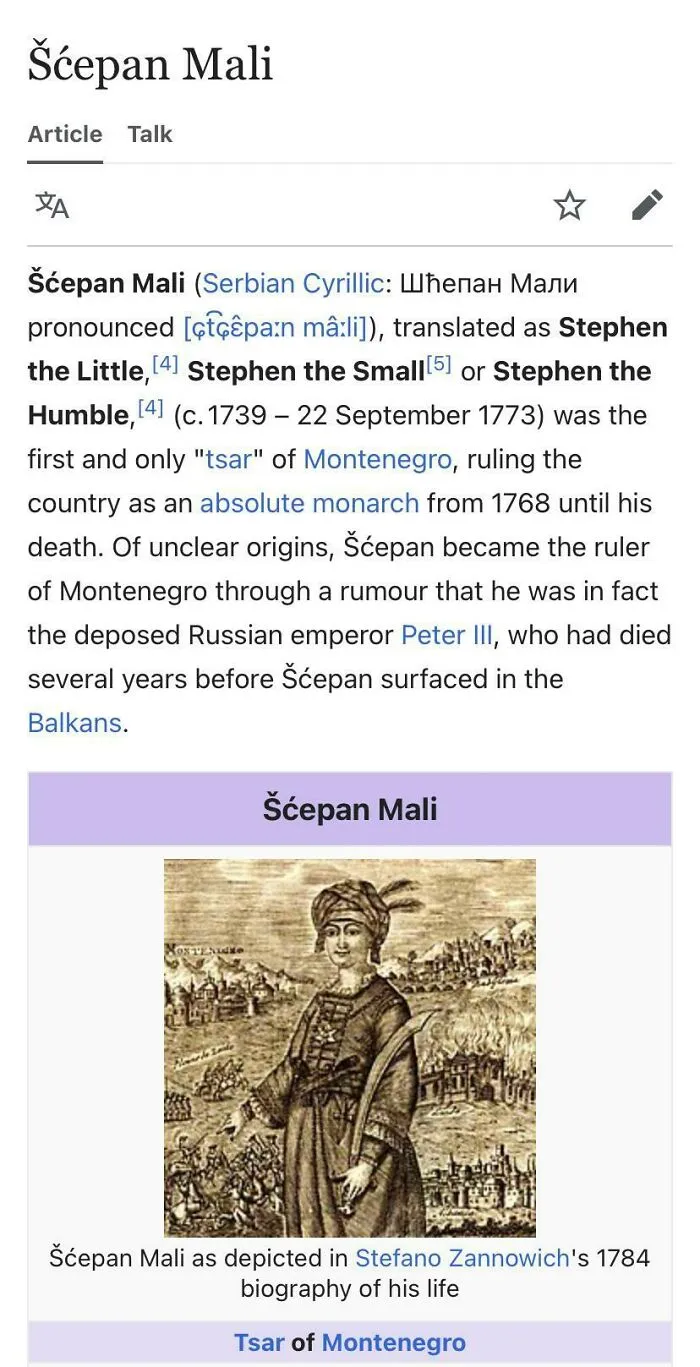 That Time A Random Dude Became A Tsar Of Montenegro