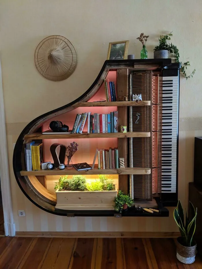 Made A Piano Shelf