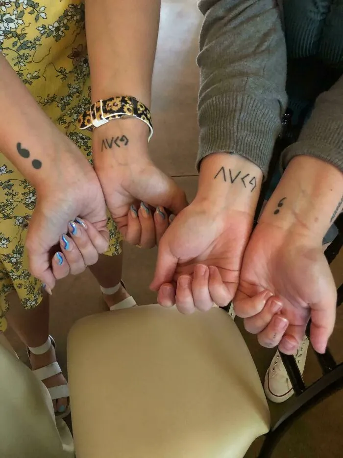 Symbols Wrist Tattoo