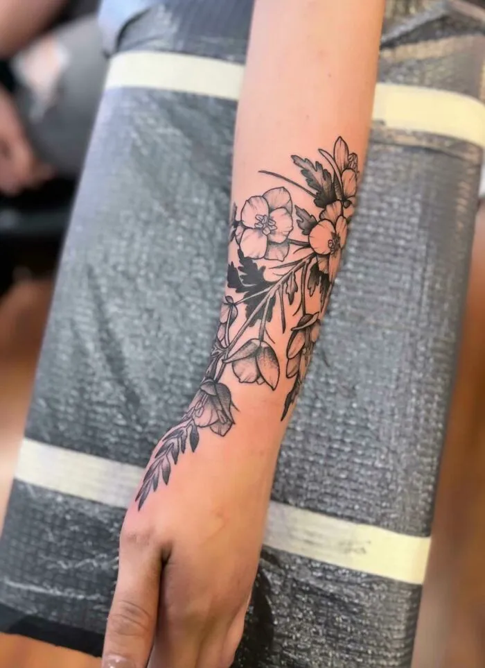 Floral Wrist Piece