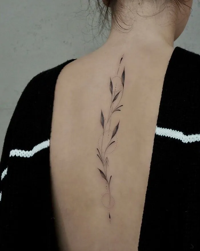 Elegant Spine Tattoo