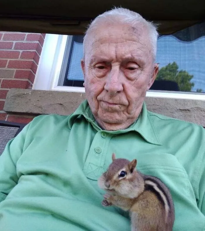 The First Selfie My Grandpa Took With His New Phone