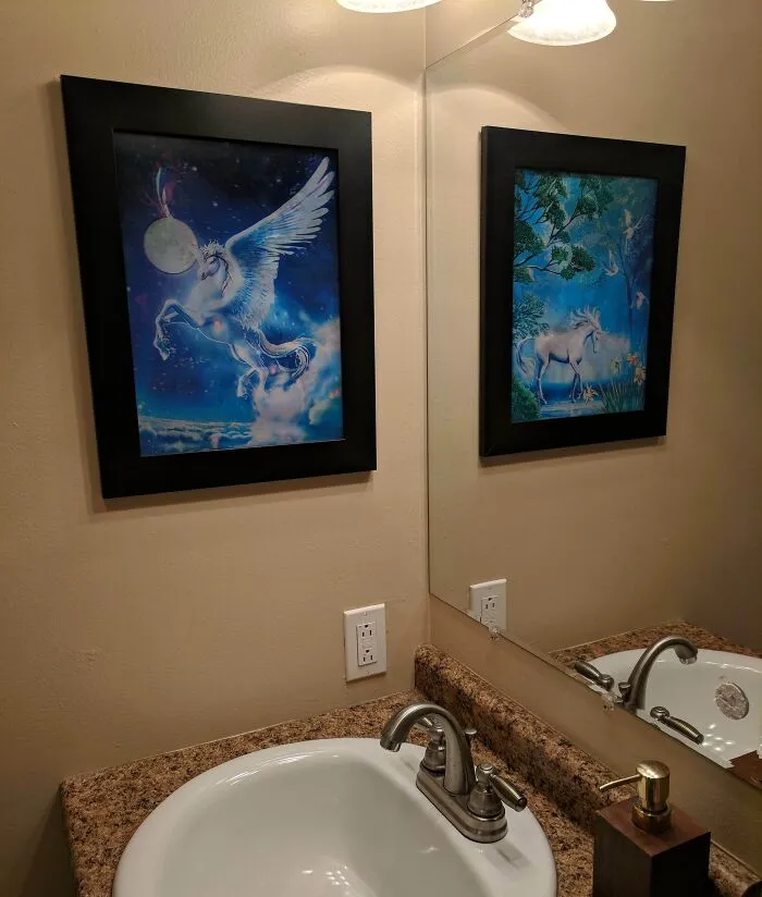 This Unicorn Picture Is Different In The Mirror