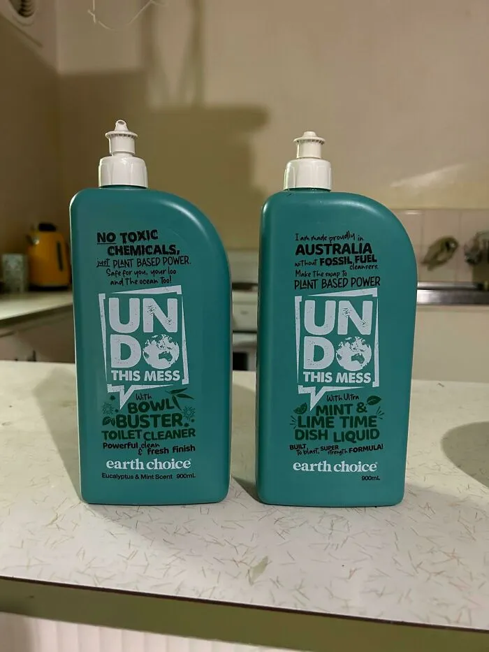 One Is A Toilet Cleaner, The Other Is For Washing Dishes. Choose Wisely