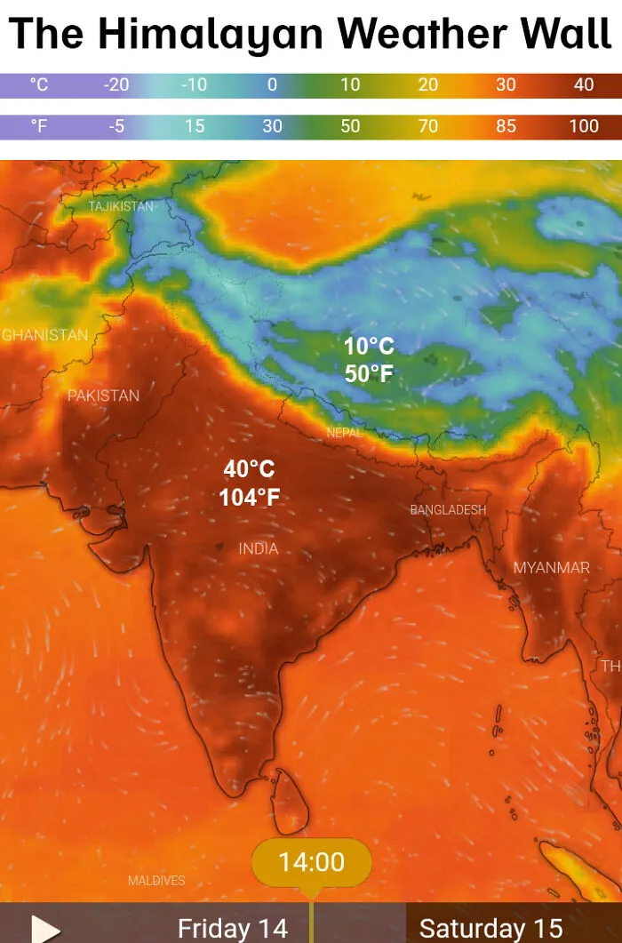 The Himalayan Weather Wall