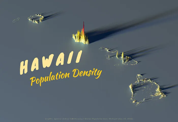 A Population Density Map Of Hawaii