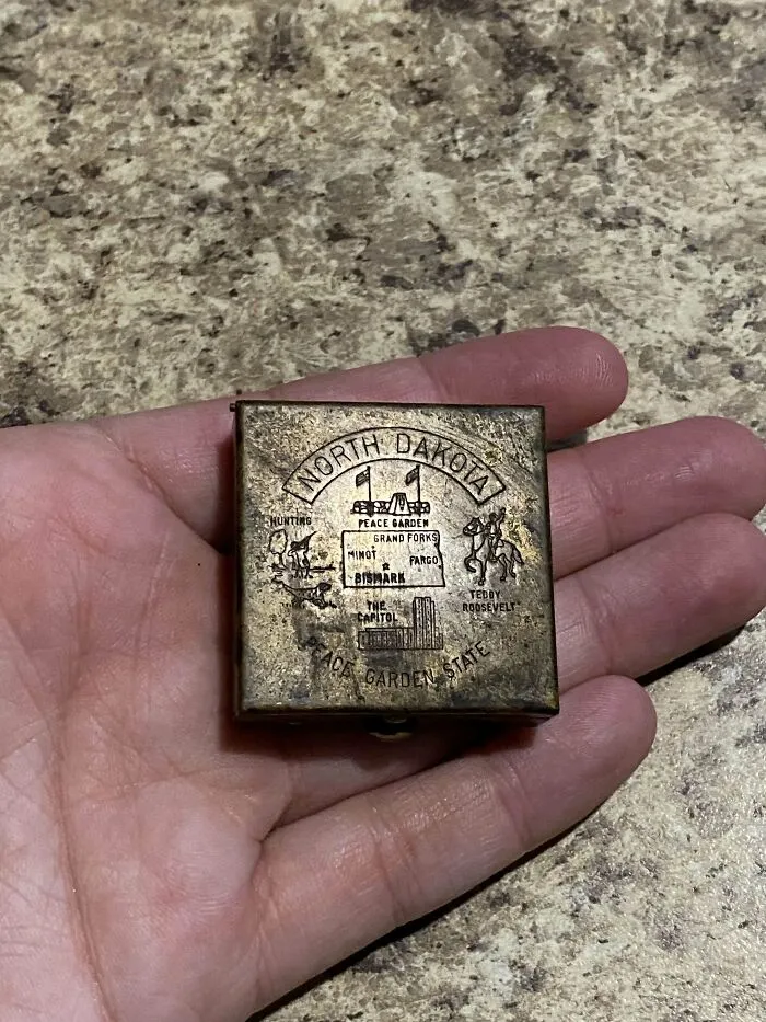 I Was Given This. I Have No Idea What It Is. Metal Square Box
