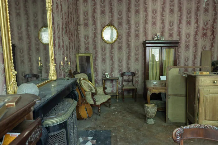 Musical Instruments In An Extravagant Room