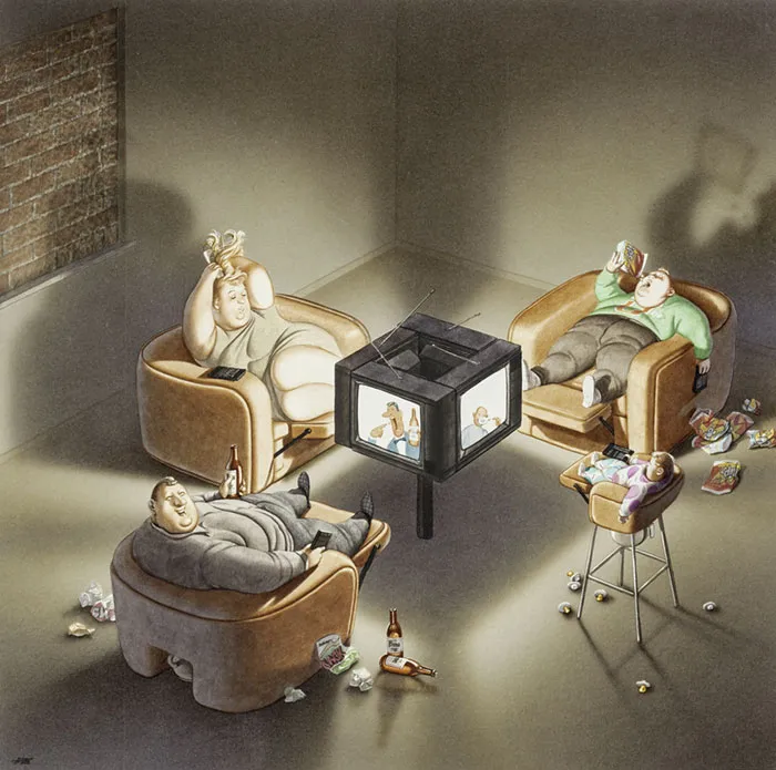 Lo que está mal con la sociedad actual captado en 28 nuevas y honestas ilustraciones de Gerhard Haderer
