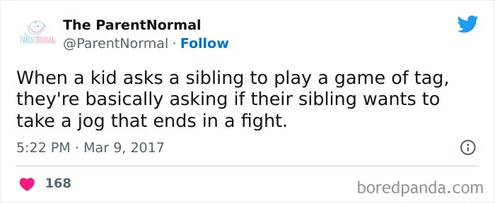 50 Hilarious Tweets From Parents That Sum Up What It’s Like Having To Raise Siblings