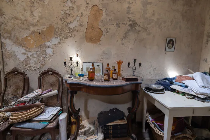 Medicine Bottles In A Hallway