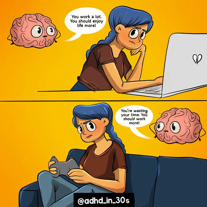 I Make Relatable Comics To Explain What It Is Like To Live With ADHD And Autism (24 Pics)