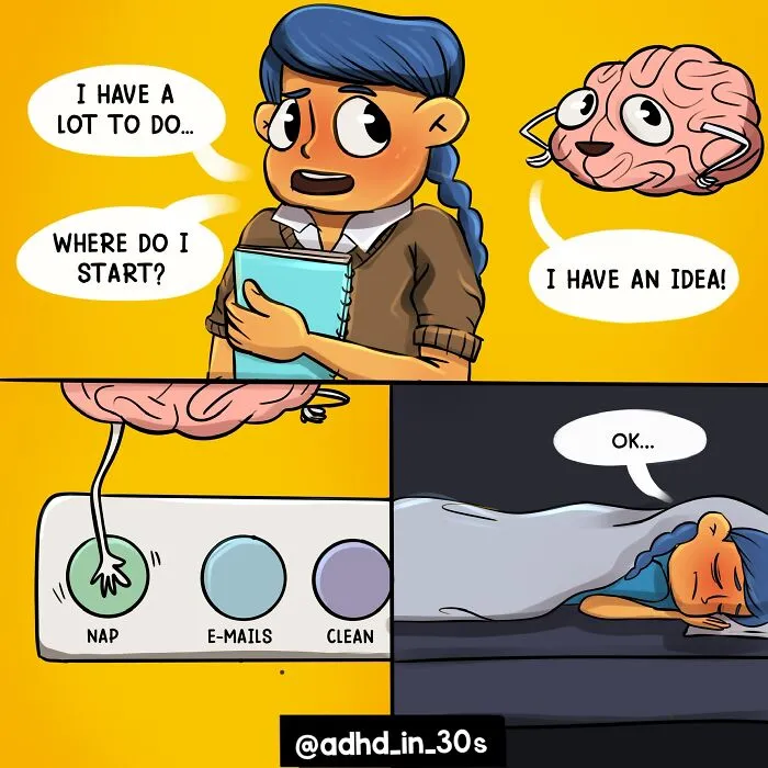 I Make Relatable Comics To Explain What It Is Like To Live With ADHD And Autism (24 Pics)