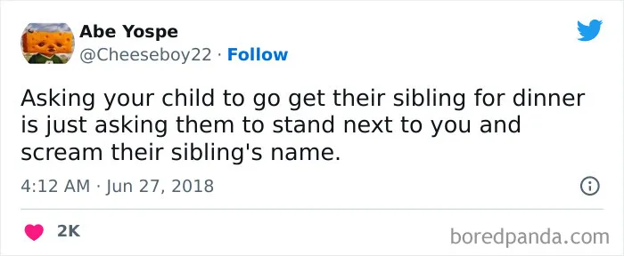 50 Hilarious Tweets From Parents That Sum Up What It’s Like Having To Raise Siblings