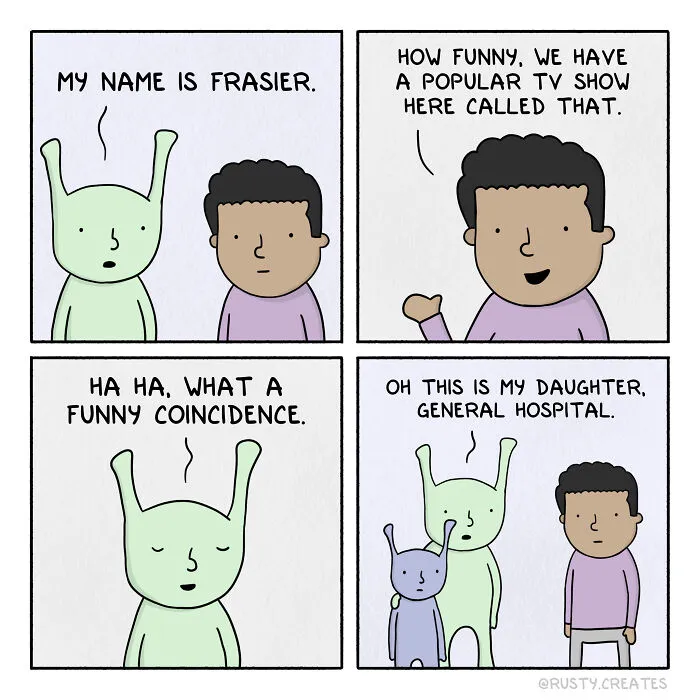 I Create Comics With Silly Humor And Random Twists, And Here Are 35 New Ones From This Year So Far